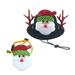 Pet Christmas Supplies Border Pet Set Cat Necklace Dog Neck Santa Hat Set Pet New Year Outfit Dog Hats Birthday Girl Dog Outfit Dog Cowboy Hats for Small Dogs Doggy Hat Dog Outfits Large Dog