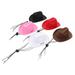 5 Pcs Has Cat Bonnet Mini Western Hats Wear-resistant Cat Hat Decorative Kitten Hat Pet Cowboy Hat Dog Hat Non-woven Fabric