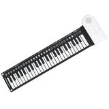 Kids Piano Travel Piano Piano for Beginner 49 Keys Hand Piano Electronic Foldable Roll-up Piano Hand-rolled Piano Portable Folding Electronic Keyboard 49 Keys Digital Electronic Component Abs Child