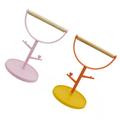 2 Pcs Parrot Battle Stand Toy Bird Stand Parrot Tree Stand Parrot Training Stand