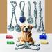 Stride Dog Chew Toys Pack of 6 Cute Dog Rope Toys with Soft Rubber Small & Medium Dogs Interactive Dogs Toys for Boredom & Anxiety Dog Teething Toy Small Dog Toys Keeps Dogs Busy for Hours