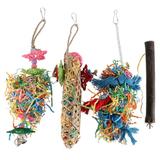 4 Pcs Parrot Chewing Toy Small Bird Toys Bird Cage Toy Pet Bird Toy Climbing Toys Bird Toy Bird Chewing Toy