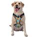 Ocsxa Cute Dogs Collage Dog Harness For Small Large Dogs No Pull Service Vest With Reflective Strips Adjustable And Comfortable For Easy Walking No Choke Pet Harness