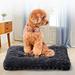 KKCXFJX Clearanceï¼�Dog Bed Orthopedic Crate Foam Dog Bed With Removable Washable Cover Waterproof Dog Mattress Nonskid Bottom Comfy Anxiety Pet Bed Mat