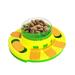 SEAYI Puzzle Push Feeder Interactive Dog Toy Dog Puzzle Toy Puppy Interactive Puzzle Game Dog Toy Dispenser for Dog Training Green