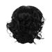 Desertasis wigs human hair glueless wigs human hair pre plucked pre cut European And American Women s Popular Fashion Large Scalp Women s Short Curly Hair Fiber Headwear Black One Size