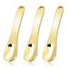 NOGIS 3 Pack Metal Makeup Spatula Makeup Spoon Mini Eye Cream Applicator Beauty Spoon for Facial Cosmetic Tiny Spatulas for Face Mask Cream Lotions Moisturizers (Gold)