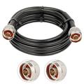 XRDS -RF KMR240 N Male Cable 10 ft 50 Ohm Low Loss Coax N Male to N Male Connector Extension Cable