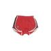 Nike Athletic Shorts: Red Color Block Activewear - Women's Size Small