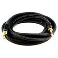 Monoprice Premier Series 1/4 Inch (TRS) Male to Male Cable Cord - 15 Feet- Black 16AWG (Gold Plated)