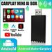 2024 NEW Wired to Wireless Adapter for CarPlay Android Auto Universal AI Box Multimedia Video Player for Netflix YouTube TF Card