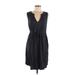 Torrid Casual Dress V Neck Sleeveless: Black Print Dresses - Women's Size Medium Plus
