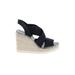 Vince Camuto Wedges: Black Solid Shoes - Women's Size 7 - Open Toe