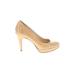 Enzo Angiolini Heels: Pumps Stilleto Classic Ivory Solid Shoes - Women's Size 5 - Round Toe