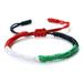 EIRZNGXQ Palestinian Flag Bracelet Handmade Woven Bracelet Adjustable Red White Green Hand Bracelet Unisex Palestinian Flag Braided Bracelet Q6S2