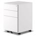 MYXIO 3-Drawer Mobile File Cabinets Rolling Vertical Metal Filing Cabinet for Legal & Letter File Anti-tilt Design with Lock Under Desk Office Drawers Fully Assembled (White)