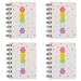 4 Packs Pocket Notebook Memo Pads for Home Office Accessoriesstyle1