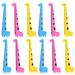 12 Pcs Geometry Drawing Tools Student Accessory Kids Gift Ruler Cute Plastic Student Child