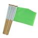 20 Pack Flag Small Mini Plain DIY Flags on Stick Party Decorations for Parades Grand Opening Kids Birthday Party Events Celebration 14 x 21cmGrass green