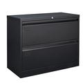 2 Drawer Lateral Filing Cabinet for Legal/Letter A4 Size Large Deep Drawers Locked by Keys Locking Wide File Cabinet for Home Office Metal Steel
