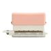 Adjustable 6 Hole Paper Puncher Portable Cute Style ABS Manual Operation 7mm Punching Depth Desktop Punch Puncher for Office (Pink)