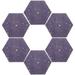 6 Pcs Hexagonal Felt Board Tile Hexagon Cork Board Hexagon Bulletin Board Small Cork Boards for Walls Pin Boards Office