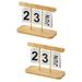 2pcs Day Countdown Calendar Office Desktop Calendar Tabletop Countdown Calendar Flipped Desk Calendar