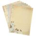 80pcs Vintage Writing Paper Antique Looking Papers Classic Aged Stationery Paper
