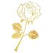 Metal Rose Bookmark Fashion Bookmarks Creative Paper Clip Valentine s Day Bookmark Gift (Golden)