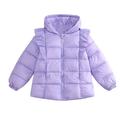 Winter Coats Kids Toddler Baby Boys Girls Solid Padded Jacket Winter Warm Clothes Outerwear Coat Youth Hunting Jacket Boys Jacket 12 Toddler Boy down Jacket No Hood Boys Winter Jackets Size 6-7