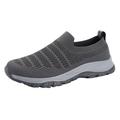 eczipvz Men s Fashion Sneakers Men Running Shoes Men Casual Breathable Walking Shoes Sport Sneakers Gym Tennis Slip On Comfortable Lightweight Shoes Grey