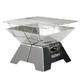 HAKONG Stainless Steel BBQ Grill Portable Camping Grill - Foldable and Convenient Outdoor Furnace for Travel Picnic