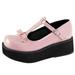 WILLBEST Tennis Shoes Womens Walking Arch Support Women s Ladies Fashion Casual Vintage Platform Wedges Buckle Up Leather Shoes