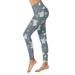 Easter Day Rabbit Print Leggings High Waist Yoga Pants For Women S Leggings Tights Compression Yoga Running Fitness High Waist Leggings Slim-Leg All-Match Bottoms Navy 2XL