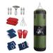 AMLESO Boxing Bag Unfilled Bag Workout Fitness with Gloves PU Punching Bag Boxing Sandbag for Kids Home Gym Kickboxing Body 120cm