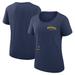 Women's Nike Navy Milwaukee Brewers Authentic Collection Performance Scoop Neck T-Shirt