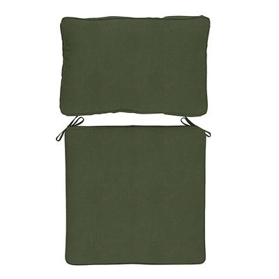 Replacement Seat and Back Cushion Cover Only with Zipper - 26x42 - Fast Dry, Canvas Fern - Ballard Designs