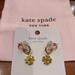 Kate Spade Jewelry | Kate Spade - Spades And Studds Huggie Earrings + Dust Bag Nwt | Color: Gold | Size: Os