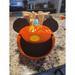 Disney Holiday | Mickey Mouse Jack-O'-Lantern Halloween Candy Bowl | Color: Black/Orange | Size: Os