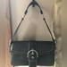 Coach Bags | New Coach Soho Black Mini Signiture Buckle Flap Shoulder Bag | Color: Black | Size: Medium