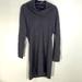 Athleta Dresses | Athleta Cowl Neck Sweater Dress In Dark Heathered Grey Size Small | Color: Gray | Size: S