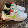 Nike Shoes | Nike Air Max Excee White/Volt-Black/Laser Crimson Cw5606-100 Women’s 9.5 | Color: Green/White | Size: 9.5