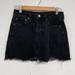 American Eagle Outfitters Skirts | American Eagle Black Raw Hem Denim Mini Skirt Hi Rise Festival Mini 2 | Color: Black | Size: 2