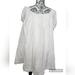 Free People Dresses | Free People Cotton Angele Mini Dress Size Medium | Color: White | Size: M