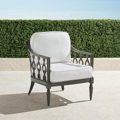 Avery Lounge Chair with Cushions in Slate Aluminum - Standard, Seasalt - Frontgate