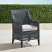 Graham Dining Arm Chair with Cushions - Resort Stripe Juniper - Frontgate