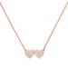 Kate Spade Jewelry | Kate Spade Rose Gold Heart To Heart Yours Truly Crystal Necklace | Color: Pink | Size: Os