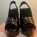 Jessica Simpson Shoes | Jessica Simpson Black Patent & Suede High Heels Size 9m | Color: Black | Size: 9