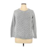 Sonoma Goods for Life Pullover Sweater: Gray Chevron/Herringbone Tops - Women's Size X-Large