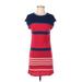 Jason Wu for Target Casual Dress - Shift Crew Neck Short sleeves: Red Color Block Dresses - Women's Size X-Small